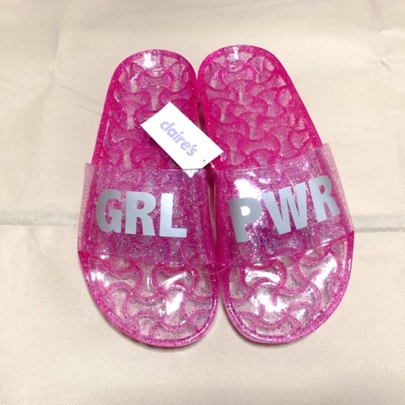 Pink Jelly GRL PWR Pool Slide Sandals - Picture 3 of 3